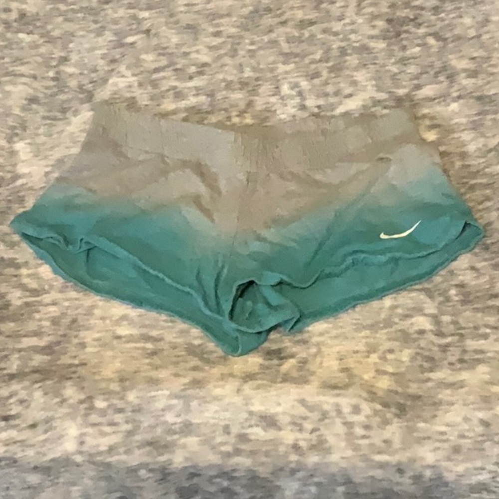 Nike Gym Shorts - Small - Teal/Gray